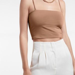 Cropped square neck tank
